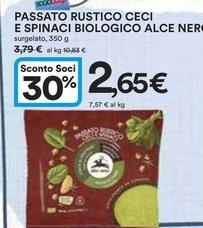 Offerta per Alce Nero - Passato Rustico Ceci E Spinaci Biologico a 2,65€ in Ipercoop