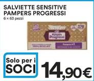 Offerta per Pampers - Salviette Sensitive Progressi a 14,9€ in Ipercoop