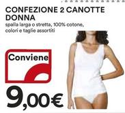 Offerta per Confezione 2 Canotte Donna a 9€ in Ipercoop