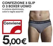 Offerta per Confezione 3 Slip O 3 Boxer Uomo a 5€ in Ipercoop