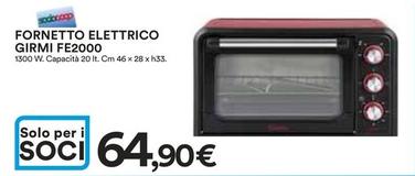 Offerta per Girmi - Fornetto Elettrico FE2000 a 64,9€ in Ipercoop