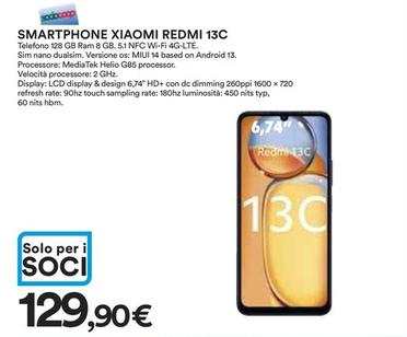 Offerta per Xiaomi - Smartphone Redmi 13C a 129,9€ in Ipercoop