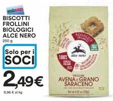 Offerta per Alce Nero - Biscotti Frollini Biologici a 2,49€ in Ipercoop