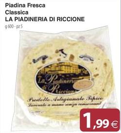 Offerta per La Piadineria Di Riccione - Piadina Fresca Classica a 1,99€ in Docks Market