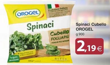 Offerta per Orogel - Spinaci Cubello a 2,19€ in Docks Market