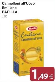 Offerta per Barilla - Cannelloni All'uovo Emiliane a 1,49€ in Docks Market