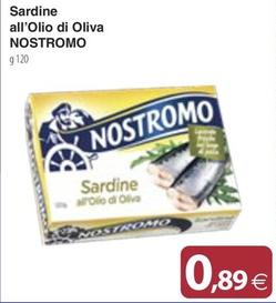 Offerta per Nostromo - Sardine All'olio Di Oliva a 0,89€ in Docks Market