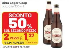 Offerta per Coop - Birra Lager a 0,64€ in Superstore Coop