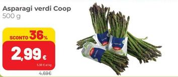 Offerta per Coop  - Asparagi Verdi a 2,99€ in Superstore Coop