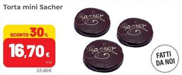 Offerta per Torta Mini Sacher a 16,7€ in Superstore Coop