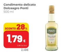 Offerta per Ponti - Condimento Delicato Dolceagro a 1,79€ in Superstore Coop