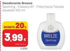 Offerta per Breezz - Deodorante a 3,99€ in Superstore Coop