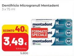 Offerta per Mentadent - Dentifricio Microgranuli a 3,49€ in Superstore Coop
