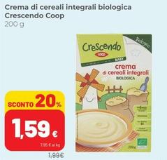 Offerta per Coop - Crema Di Cereali Integrali Biologica Crescendo a 1,59€ in Superstore Coop