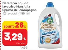Offerta per Spuma Di Sciampagna - Detersivo Liquido Lavatrice Marsiglia a 3,29€ in Superstore Coop