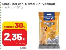 Offerta per Vitakraft - Snack Per Cani Dental 3in1 a 2,35€ in Superstore Coop