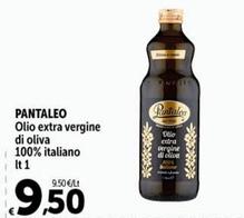 Offerta per  Pantaleo - Olio Extra Vergine Di Oliva 100% Italiano  a 9,5€ in Carrefour Ipermercati