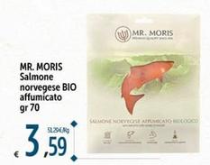 Offerta per  Mr. Moris - Salmone Norvegese BIO Affumicato a 3,59€ in Carrefour Ipermercati