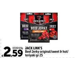 Offerta per Jack Link's - Beef Jerky a 2,59€ in Carrefour Ipermercati