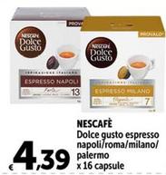 Offerta per  Nescafè - Dolce Gusto Espresso Napoli a 4,39€ in Carrefour Ipermercati