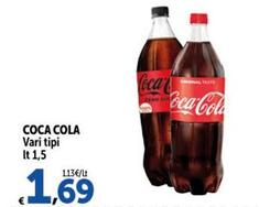 Offerta per Coca Cola a 1,69€ in Carrefour Ipermercati