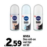 Offerta per  Nivea - Deo Roll-On Vari Tipi  a 2,59€ in Carrefour Ipermercati