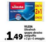 Offerta per Vileda - Ultrafresh Spugna Abrasiva Antigraffio a 1,49€ in Carrefour Ipermercati