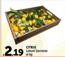 Offerta per  Citrus - Limoni Sorrento  a 2,19€ in Carrefour Express