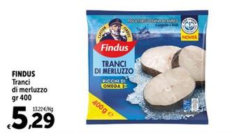 Offerta per Findus - Tranci Di Merluzzo a 5,29€ in Carrefour Express