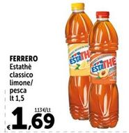 Offerta per  Ferrero - Estathè Classico Limone a 1,69€ in Carrefour Express