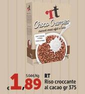 Offerta per  Rt - Riso Croccante Al Cacao  a 1,89€ in Carrefour Express