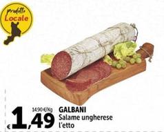 Offerta per  Galbani - Salame Ungherese  a 1,49€ in Carrefour Express