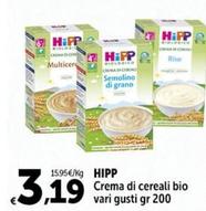 Offerta per Hipp - Crema Di Cereali Bio a 3,19€ in Carrefour Express