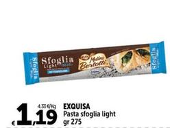 Offerta per Exquisa - Pasta Sfoglia Light a 1,19€ in Carrefour Express