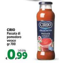 Offerta per  Cirio - Passata Di Pomodoro Verace  a 0,99€ in Carrefour Express