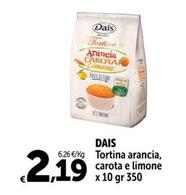Offerta per Dais - Tortina Arancia, Carota E Limone a 2,19€ in Carrefour Express