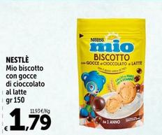 Offerta per  Nestlè - Mio Biscotto Con Gocce Di Cioccolato Al Latte  a 1,79€ in Carrefour Express