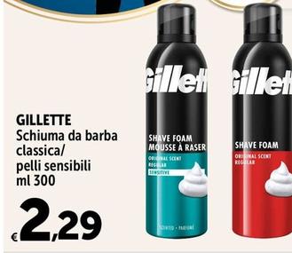 Offerta per  Gillette - Schiuma Da Barba Classica  a 2,29€ in Carrefour Express