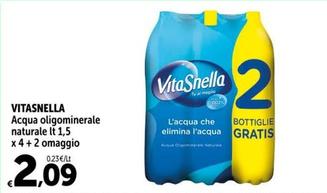 Offerta per Vitasnella - Acqua Oligominerale Naturale a 2,09€ in Carrefour Express