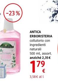 Offerta per Antica Erboristeria - Collutorio ConIngredienti Naturali a 1,79€ in dm