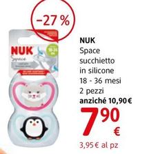 Offerta per Nuk - Space Succhietto In Silicone 18 - 36 Mesi a 7,9€ in dm