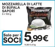 Offerta per Mozzarella di bufala a 5,99€ in Ipercoop