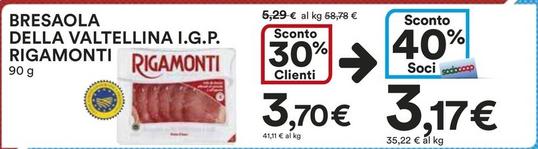 Offerta per Bresaola a 3,7€ in Ipercoop
