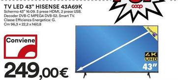 Offerta per Smart tv a 249€ in Ipercoop