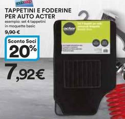 Offerta per Tappetini auto a 7,92€ in Ipercoop