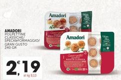 Offerta per Amadori - Polpettine Classiche/ Speck & Formaggio/ Gran Gusto a 2,19€ in Crai
