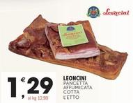Offerta per Leoncini - Pancetta Affumicata Cotta a 1,29€ in Crai