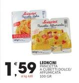 Offerta per Leoncini - Pancetta A Cubetti Dolce/ Affumicata a 1,59€ in Crai