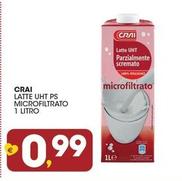 Offerta per Crai - Latte Uht Ps Microfiltrato a 0,99€ in Crai