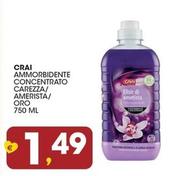 Offerta per Crai - Ammorbidente Concentrato Carezza/ Amerista/ Oro a 1,49€ in Crai